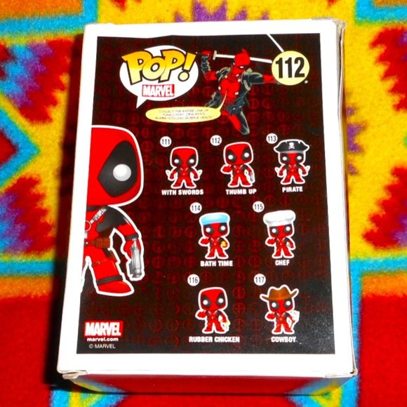 Funko Pop! Marvel - Deadpool (Thumb Up) #112 Vinyl Bobble Head Figure - Picture 3 of 6